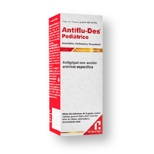 Antiflu-Des® Pediátrico 2.5/0.1/15G Solución 30 Ml