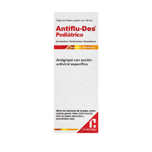 Antiflu-Des® Pediátrico 2.5/0.1/15G Solución 30 Ml