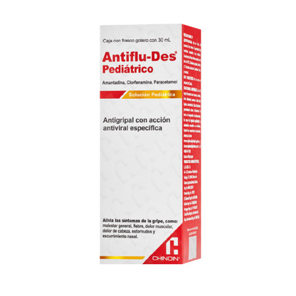 Antiflu-Des® Pediátrico 2.5/0.1/15G Solución 30 Ml