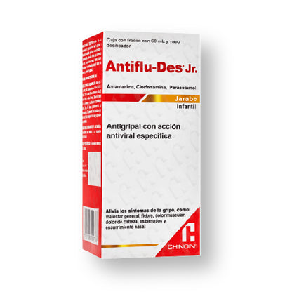 Antiflu-Des®Jr. 0.5/0.02/3G. Con 60 ML De Jarabe