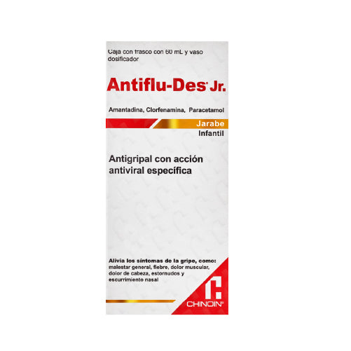 Antiflu-Des®Jr. 0.5/0.02/3G. Con 60 ML De Jarabe